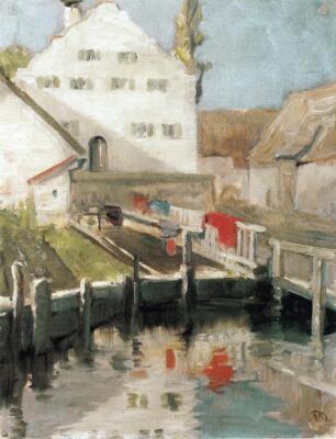Franz Marc Indersdorf 1904 17''x 22'' Archival Art Print