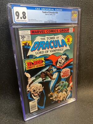 Marvel Comics: Tomb of Dracula #58 (1977) CGC 9.8 (Blade the Vampire Slayer)