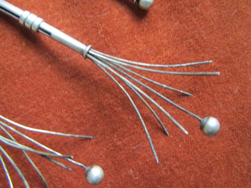 RARE HIGHLY OLLECTABLE STERLING SILVER JAPAN CHAMPAGNE SWIZZLE STICK 4 IN ALL - Picture 7 of 16