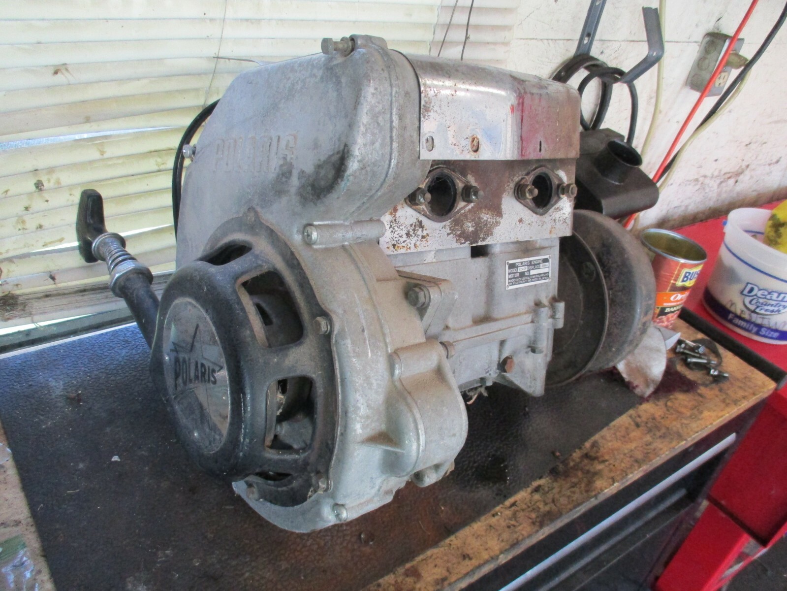 Vintage Polaris Charger 398 Snowmobile Cylinder Heads Mag PTO 70 71 EC40P eBay