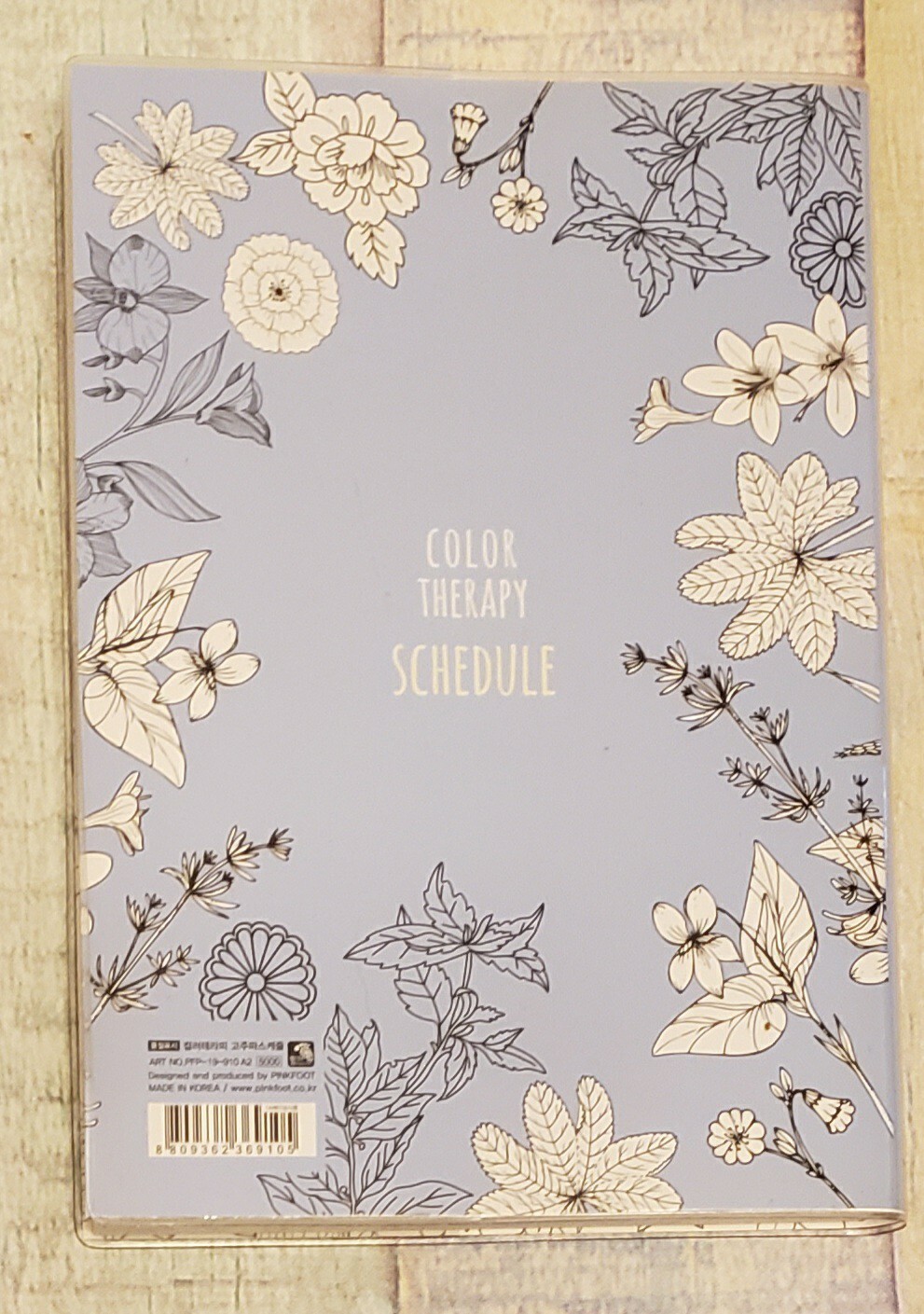 Color Therapy Schedule Book Undated Planner Plastic Cover eBay