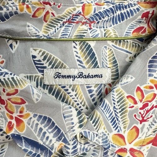 Tommy Bahama Florence Flora Silk Blend Camp Shirt Featherstone 2XLB NWT - Picture 2 of 8