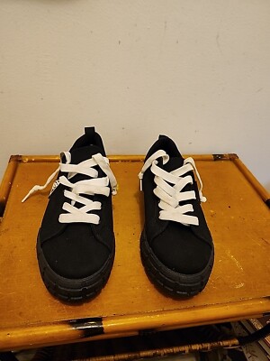 Rocawear Sneakers Womens Size 6 Black Shoes Logo Lace Up Athletic 