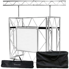 Eliminator Lighting PRO EVENT TBL 2 Portable Workstation DJ Facade + I-Beam T...