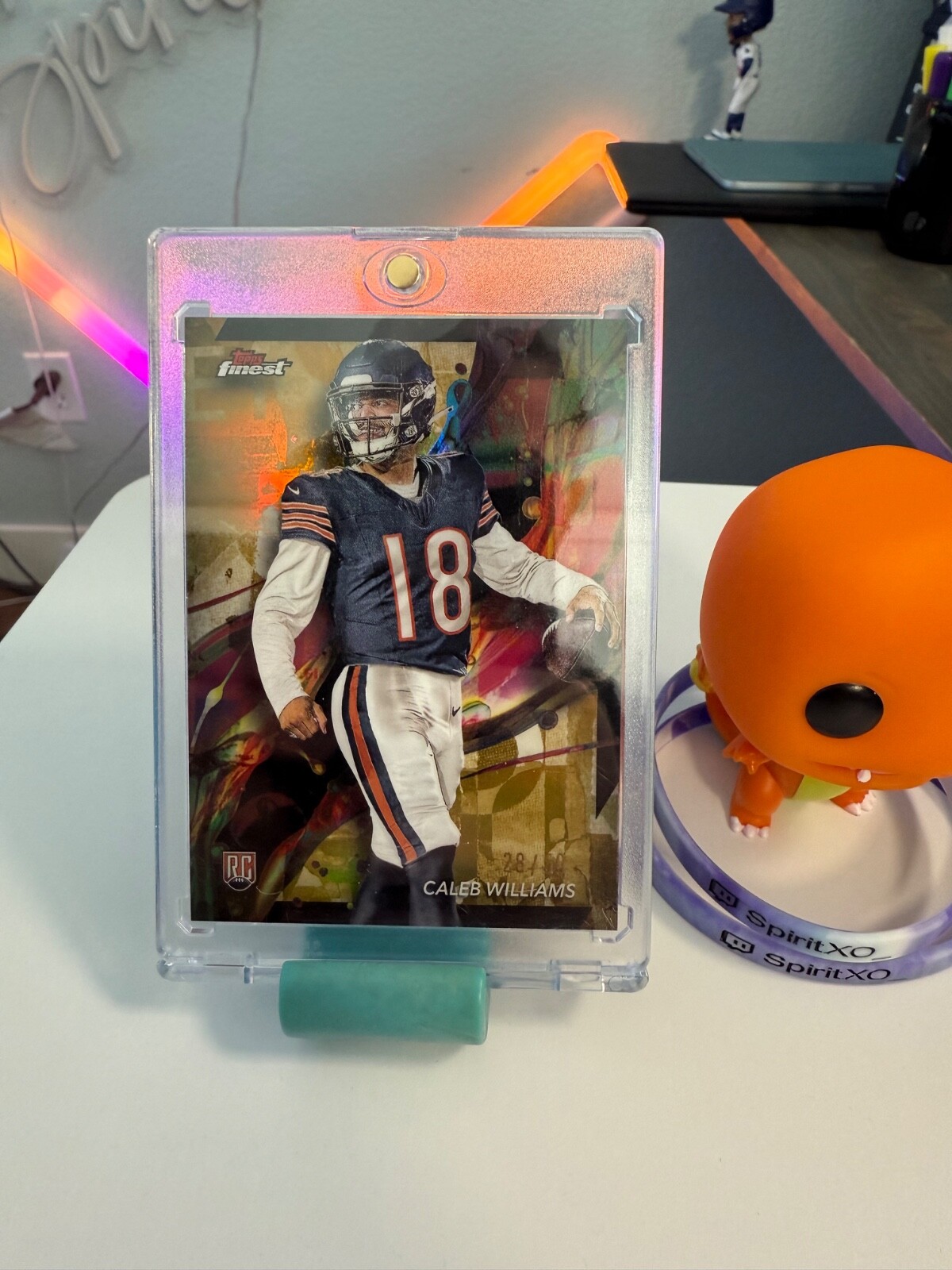 2024 Topps Finest - Caleb Williams #61 Gold Refractor /50 (RC)