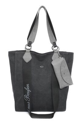 Fritzi aus Preußen Canvas Izzy02 Tote Schultertasche Tasche Black schwarz Neu