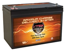 VMAX MR127-100 12V 100Ah AGM Marine Battery for Goplus® New 55lb Trolling Motor