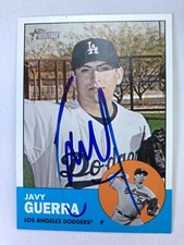 2012 Topps Heritage Los Angeles Dodgers Javy Guerra Autographed Card #261
