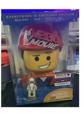 The LEGO Movie 3D (2014) Blu-Ray NEW & SEALED + DVD with Vitruvius Mini Figure