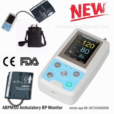 ABPM50 NIBP Holter 24 Stunden Digitalblutdruckmonitor Upper Arm, PC -Software