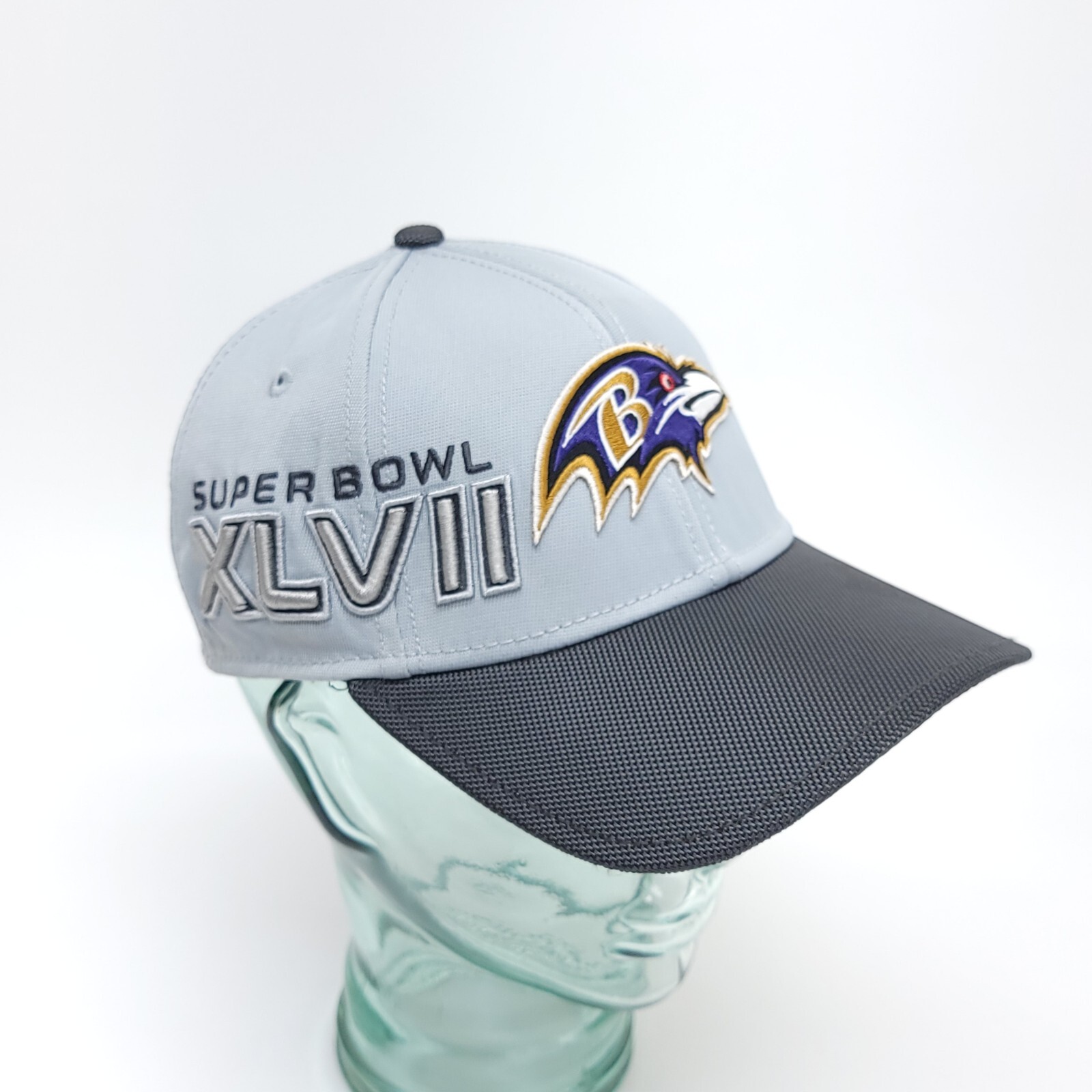 Baltimore Ravens Super Bowl XLVII New Era 39Thirty Flex Cap Hat Size S/M