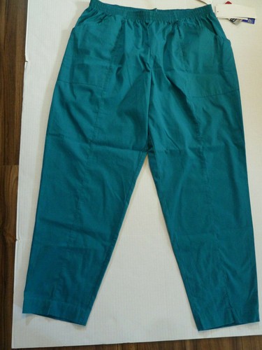 Scrubs Uniform set teal Bottoms Printed multi color top 2XL - Picture 6 of 8