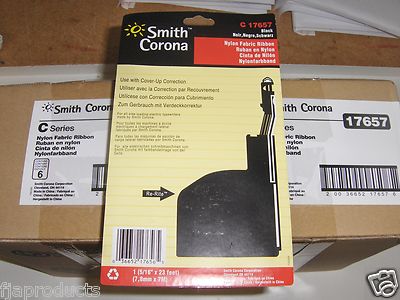 Smith Corona C17657 Black Nylon Fabric Ribbon Typewriter Cartridge 17657