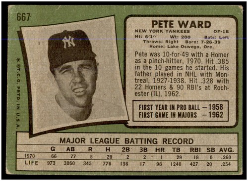 You Pick 1971 Topps Baseball EX Unless otherwise noted #467-752 BX1A - Picture 341 of 497
