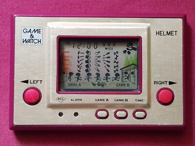 Nintendo Helmet Game and Watch CN-07 working with box MATCHING