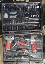 EXELAIR 44-Piece Professional Pneumatic Air Tool Kit W/ Accessories 