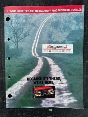 Vintage Original 1987 Warn Ind. Truck Off Road Accessories Catalog Milwaukie OR