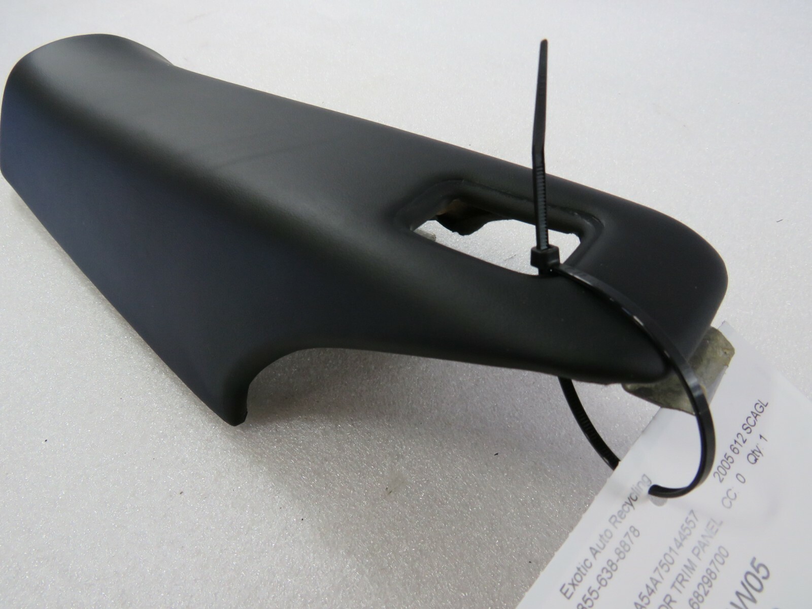 Ferrari 612 Scaglietti, RH, B-Pillar Interior Trim Panel, Black, P/N 68298700