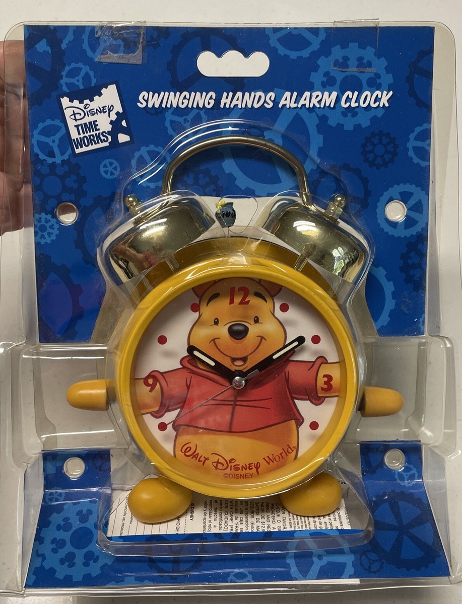 WINNIE THE POOH DISNEY WORKS SWINGING HANDS ALARM CLOCK | eBay