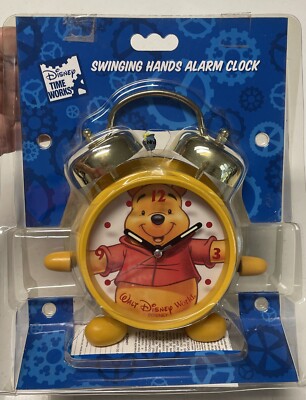 WINNIE THE POOH DISNEY WORKS SWINGING HANDS ALARM CLOCK | eBay