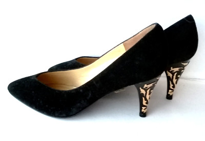 SANDRO VICARI Designer Pumps Gr. 38 Damen Lederschuhe Neu! Vintage Schuhe 80er