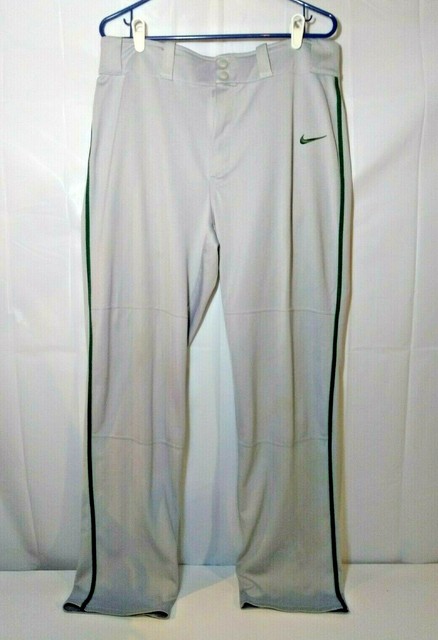 Download Nike Men's Swoosh Piped DRI-FIT Baseball Pants Grey Green ...