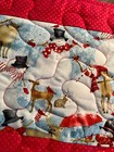Handcrafted-Quilted Table Runner-It's a Winter Wonderland-Snowmen & Wildlife NEW — photo 3