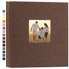 potricher Linen Hardcover Photo Album 4x6 600 Photos Large Capacity for Family