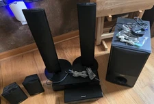 Sony DAV-HDX589W HDMI 5-Disc DVD Changer Home Theater 5 Speakers And Subwoofer