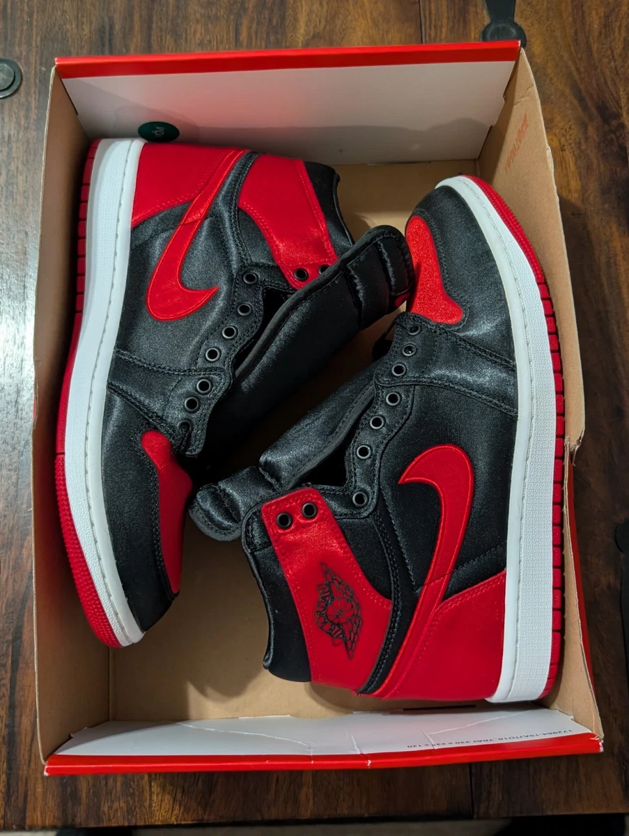 Jordan 1 Retro OG High Satin Red W for sale | eBay