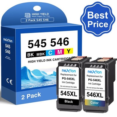 2 Patronen für Canon PG-545 CL-546 XL TS3152 TS3300 TS3350 TS3351 TS3352 TS3355