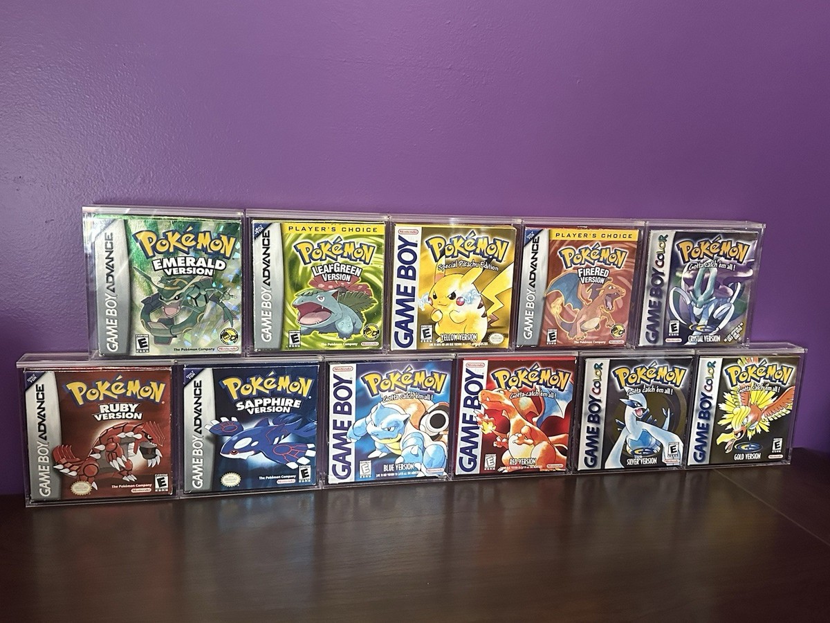 Pokémon Gameboy First 11 Mainline Games CIB Complete In Box With