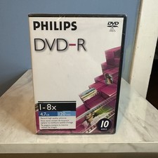 Philips DVD-R w/ Case 1-8X 4.7GB 120 Minutes ...