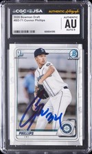 2020 BOWMAN DRAFT #BD-71 CONNOR PHILLIPS CGC AUTHENTIC