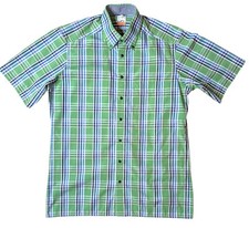 DEU Olymp Luxor Modern Fit Short Sleeve Check Shirt Size 16 /41