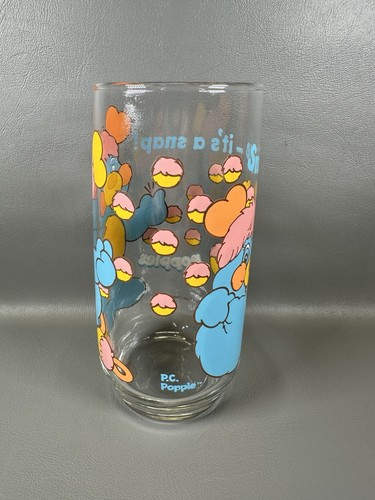 Vintage 1986 Popples Party "Smile-it's a snap!" Drinking Glass Pizza Hut - Picture 4 of 5