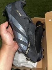 adidas Predator Elite FG Core Black/black Size 8.5us With Bag Excellent Cond.