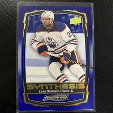 2023-24 Upper Deck Engrained Leon Draisaitl Blue Synthesis Card # S-46