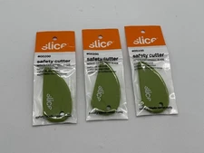 Lot of 3 Slice #00200 Micro Ceramic Safety Cutter Finger-Friendly Key Ring Hole