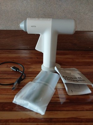 HOTO Cordless Hot Glue Gun Kit w/ USB Charging Cable, Glue Sticks & Manual