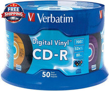 52X CD-R Blank Discs 700MB 80Min for Data Music - 50 Pack
