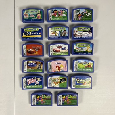 Leapfrog Leapster Learning Game Cartridges Lot of  17 Untested Disney Dora