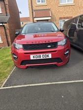 Red Land Rover Discovery Sport TD4 HSE BLACK, 2018, 7 Seater, heated back seats
