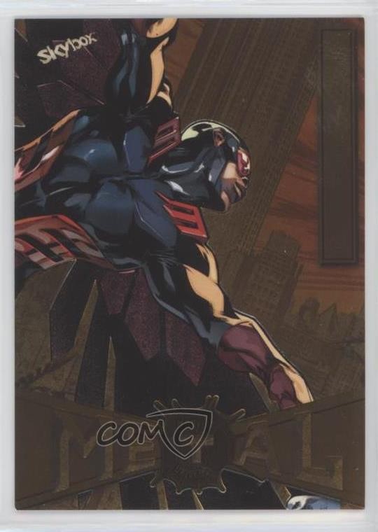 2022 Upper Deck Marvel Metal Universe Spider-Man Gold Light FX Falcon #26 02l5