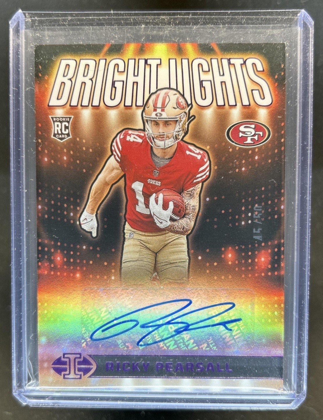 Ricky Pearsall Panini Illusions Bright Lights Signatures #BLSRPL Purple