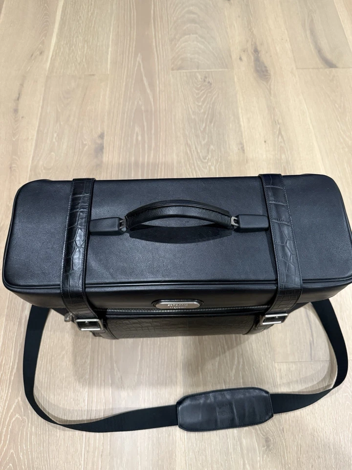Alexander McQueen x Samsonite - Maletín bolsa de trabajo de lona negra - Leer Foto 3 de 4