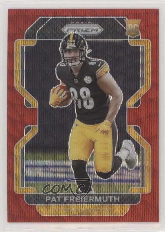 2021 Panini Prizm Rookie Red Wave Prizm 109/149 Pat Freiermuth #362 rf2