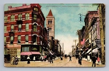 Antique New Jersey Postcard TRENTON South Broad Street View 1915