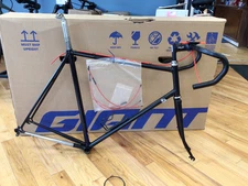 Road Bike Frame Set Lugged steel 58cm, Fork, Handlebar, Stem, Headset seat post