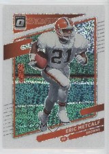 2021 Panini Donruss Optic White Sparkle Prizm Eric Metcalf #144 0nw5